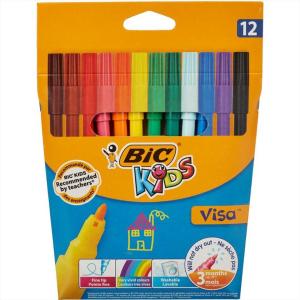 ΜΑΡΚΑΔΟΡΟΙ BIC KIDS ΛΕΠΤΟΙ 12ΑΔΑ VISA