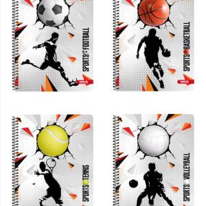 ΤΕΤΡΑΔΙΟ ΣΠΙΡΑΛ Α4 2Θ TETTRIS SPORTS