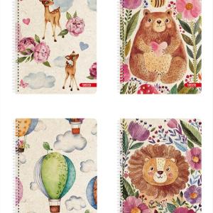 ΤΕΤΡΑΔΙΟ ΣΠΙΡΑΛ Α4 2Θ TETTRIS ZOOLAND