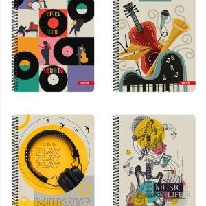 ΤΕΤΡΑΔΙΟ ΣΠΙΡΑΛ 17x25 2Θ TETTRIS MUSICA