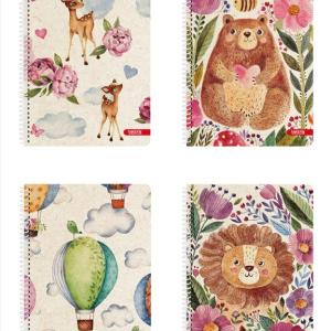 ΤΕΤΡΑΔΙΟ ΣΠΙΡΑΛ 17x25 2Θ TETTRIS ZOOLAND