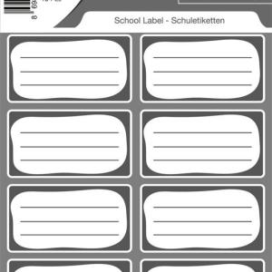BOOK STICKER GREY TANEX LABELS