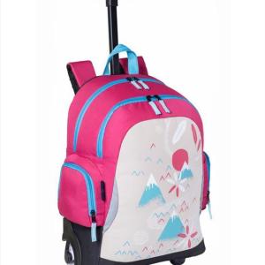 ΤΣΑΝΤΑ TROLLEY ΔΗΜΟΤΙΚΟΥ ΜΕ ΦΩΤΙΖΟΜΕΝΑ ΡΟΔΑΚΙΑ MOUNTAINS