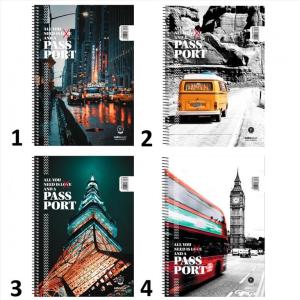 ΤΕΤΡΑΔΙΟ ΣΠΙΡΑΛ PASSPORT 17X25 4Θ