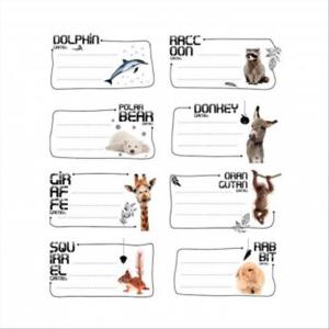 ΕΤΙΚΕΤΕΣ ΑΥΤΟΚΟΛΛΗΤΕΣ ΣΧΟΛΙΚΕΣ A&G ANIMALS 16 τεμάχια