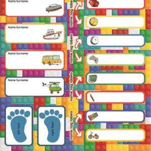 ΕΤΙΚΕΤΕΣ ΒΙΒΛΙΩΝ HAPPY STICKERS TANEX KIDS 30 τεμάχια