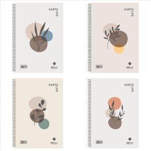 ΤΕΤΡΑΔΙΟ ΣΠΙΡΑΛ EARTH LIFE Α4 4Θ