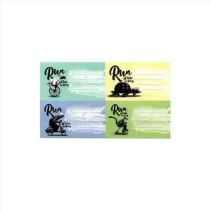 ΕΤΙΚΕΤΕΣ ΑΥΤΟΚΟΛΛΗΤΕΣ ΣΧΟΛΙΚΕΣ A&G RUN 16 τεμάχια