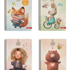 ΤΕΤΡΑΔΙΟ ΣΠΙΡΑΛ 17x25 2Θ TETTRIS HAPPY TIMES