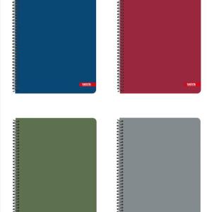 ΤΕΤΡΑΔΙΟ ΣΠΙΡΑΛ A4 4Θ TETTRIS DARK COLOUR