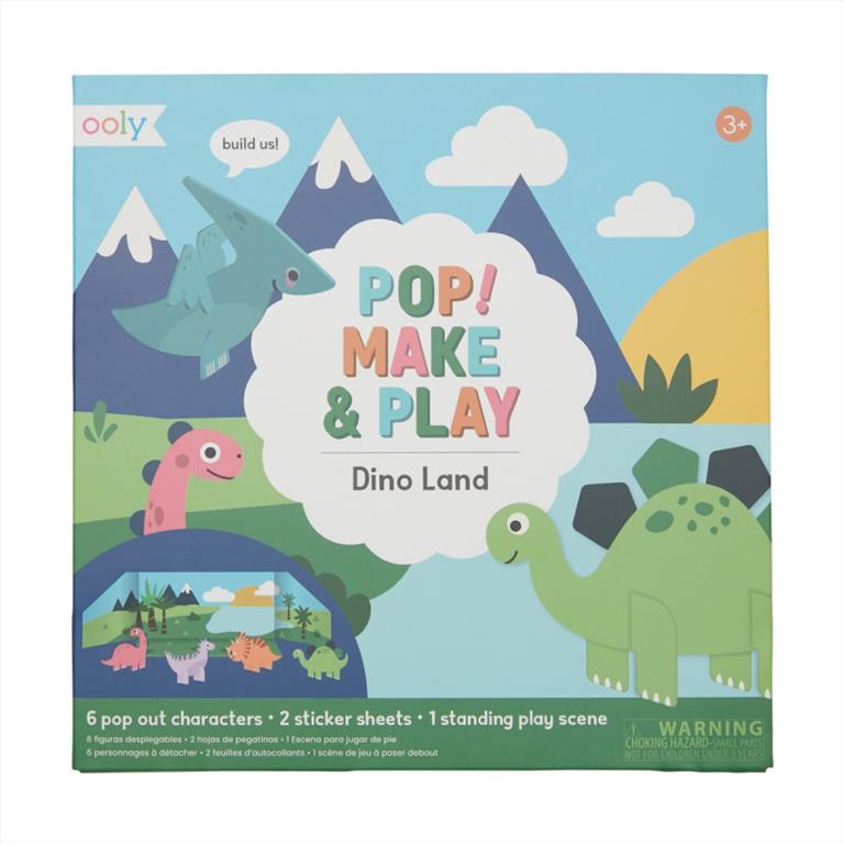 POP MAKE PLAY DINO LAND 3+