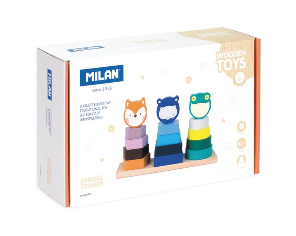 ΞΥΛΙΝΟ ΠΑΙΧΝΙΔΙ ΠΥΡΓΟΙ ΣΤΟΙΒΑΞΗΣ ANIMALS +12μηνών