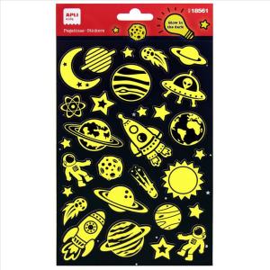 ΑΥΤΟΚΟΛΛΗΤΑ APLI ΦΩΣΦΟΡΙΖΟΝΤΑ SPACE