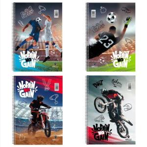 ΤΕΤΡΑΔΙΟ ΣΠΙΡΑΛ NO PAIN ON GAIN 17X25 4Θ