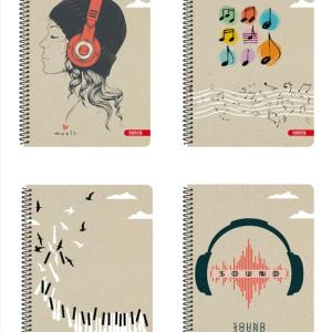 ΤΕΤΡΑΔΙΟ ΣΠΙΡΑΛ Α4 2Θ TETTRIS MUSIC