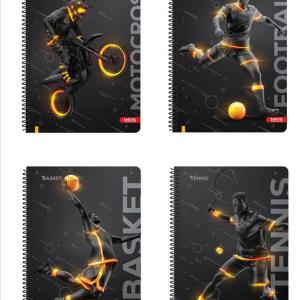 ΤΕΤΡΑΔΙΟ ΣΠΙΡΑΛ Α4 2Θ TETTRIS SPORTS