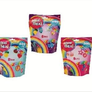 PLEXI FLEXI 800 λαστιχάκια & 8 αξεσουάρ (τυχαία επιλογή σχεδίου)