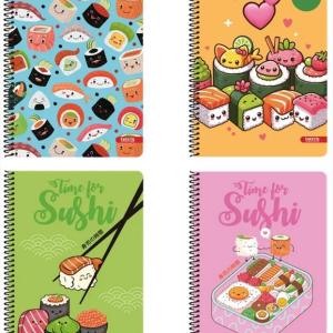 ΤΕΤΡΑΔΙΟ ΣΠΙΡΑΛ 17x25 2Θ TETTRIS Sushi