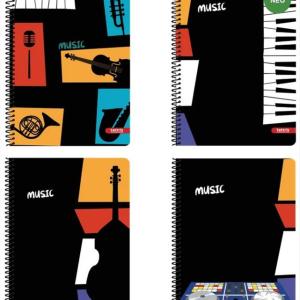 ΤΕΤΡΑΔΙΟ ΣΠΙΡΑΛ Α4 2Θ TETTRIS Music