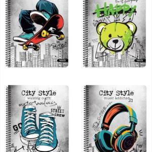 ΤΕΤΡΑΔΙΟ ΣΠΙΡΑΛ 17x25 2Θ TETTRIS City Style