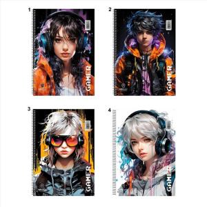 ΤΕΤΡΑΔΙΟ ΣΠΙΡΑΛ GAMER 17X25 2Θ