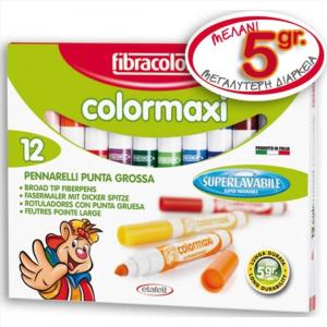 ΜΑΡΚΑΔΟΡΟΙ FIBRACOLOR 12αδα / 5gr μελάνι