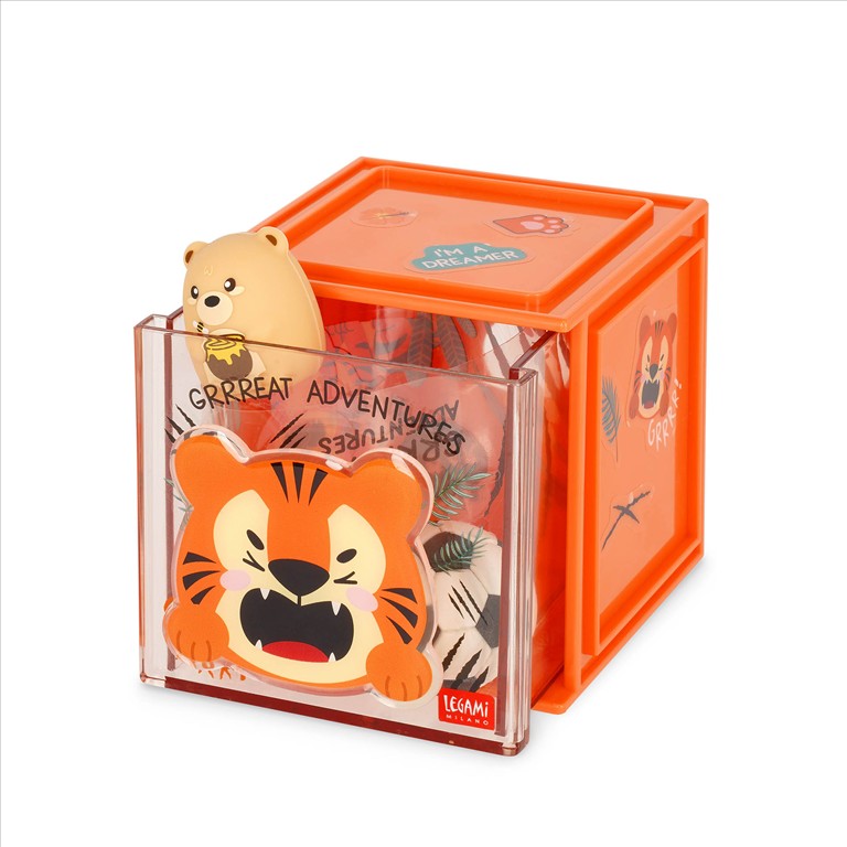 STACKABLE DESK STORAGE BOX TIGER