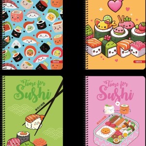 ΤΕΤΡΑΔΙΟ ΣΠΙΡΑΛ Α4 2Θ Sushi