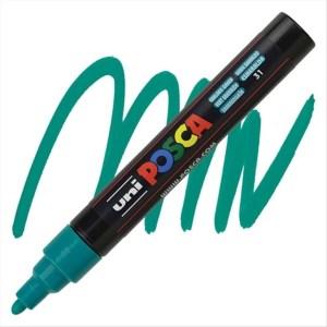 ΜΑΡΚΑΔΟΡΟΣ UNI POSCA PC-5M ΣΜΑΡΑΓΔΙ